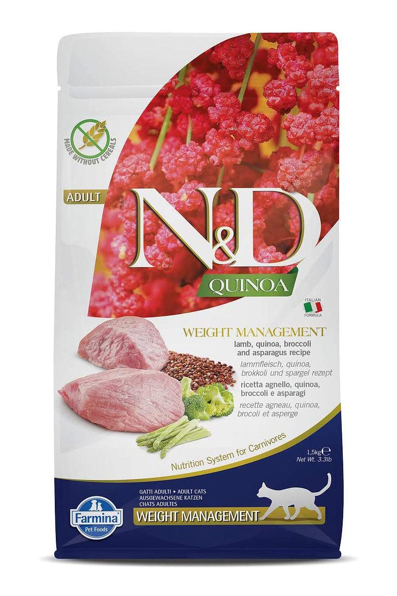Farmina N&D Quinoa Weight Management Lamb Dry Cat Food