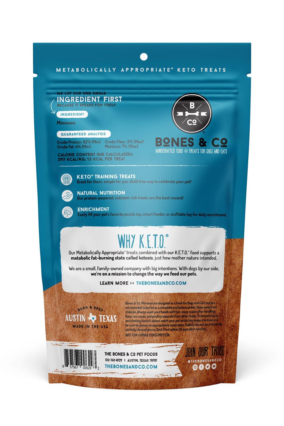 Bones and Co. Minnows Freeze-Dried Dog Treats