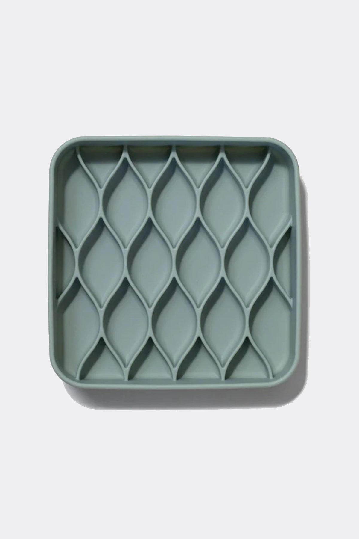 Dogged Argyle Seafoam Slow Feeder Dog Bowl
