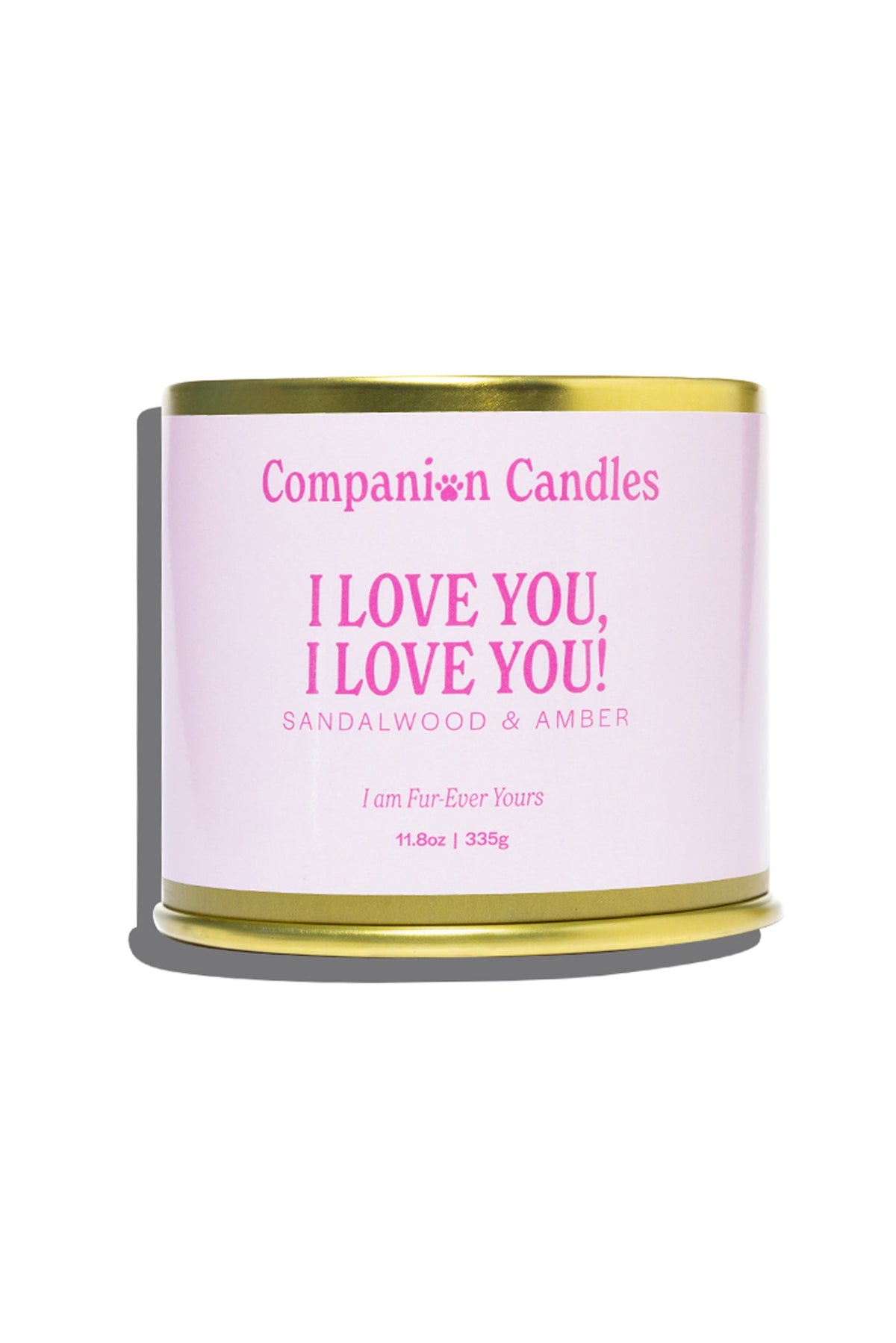 Companion I Love You Sandalwood and Amber Candle