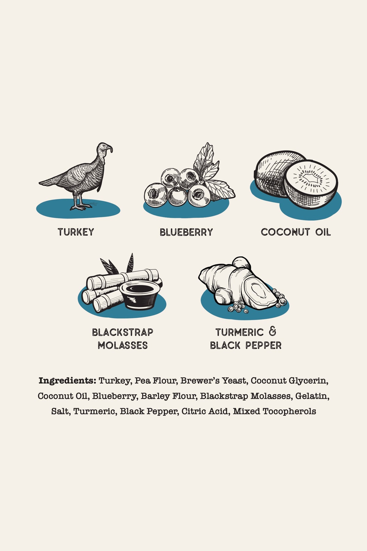 Dog Treat Naturals Turkey and Blueberry Sticks Dog Treats