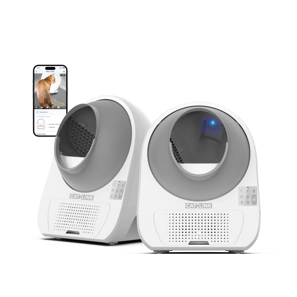 CATLINK AI 5GHz Camera Self Cleaning Litter Box - Scooper Pro Ultra Double Set