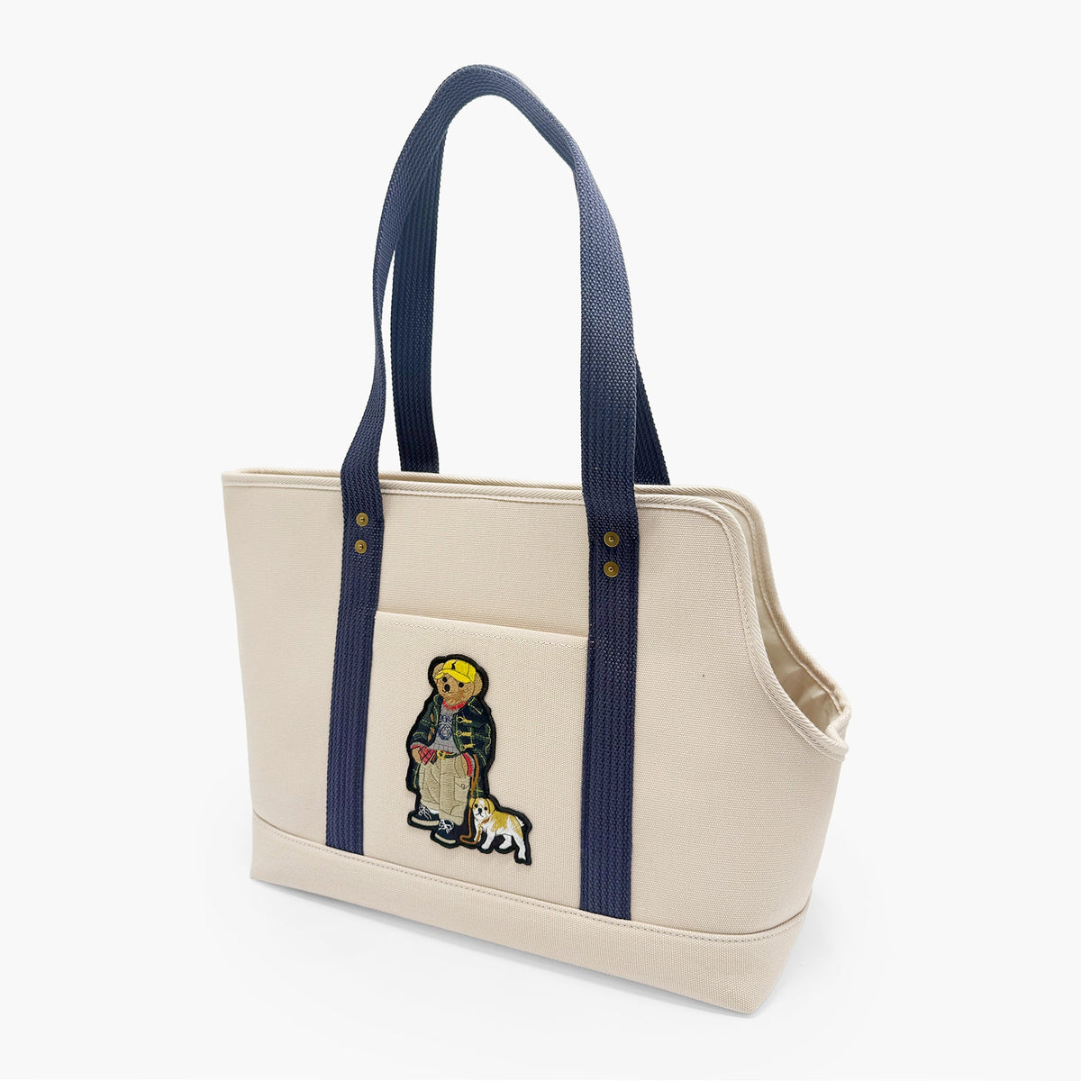 Polo Ralph Lauren Dog Polo Bear Cotton Canvas Tote
