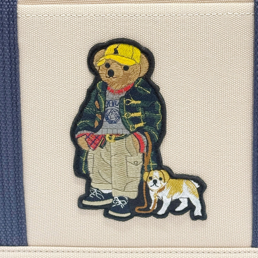 Polo Ralph Lauren Dog Polo Bear Cotton Canvas Tote