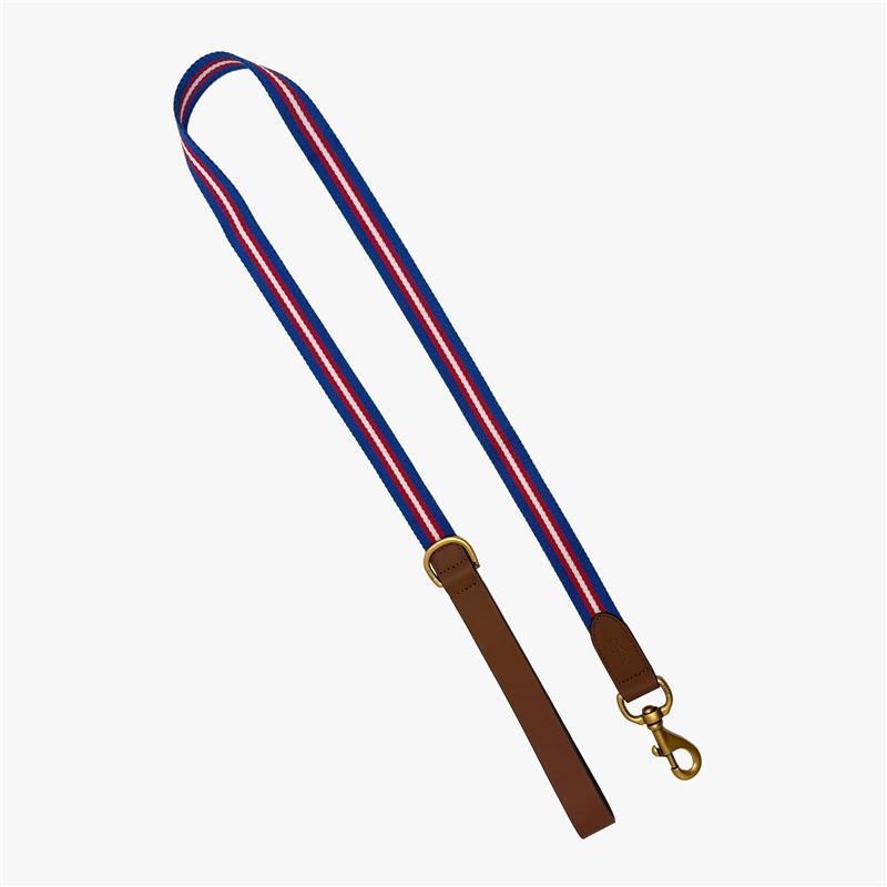 Polo Ralph Lauren Dog Stripe Leather Leash