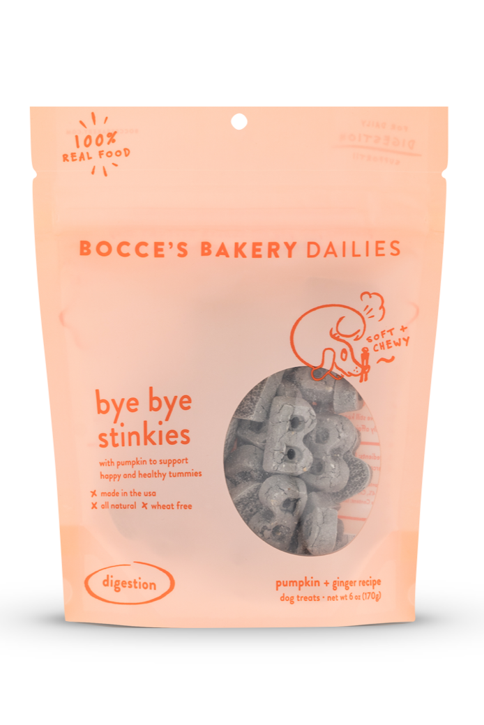 Bocce's Dailies Bye Bye Stinkies Soft and Chewy Dog Treats