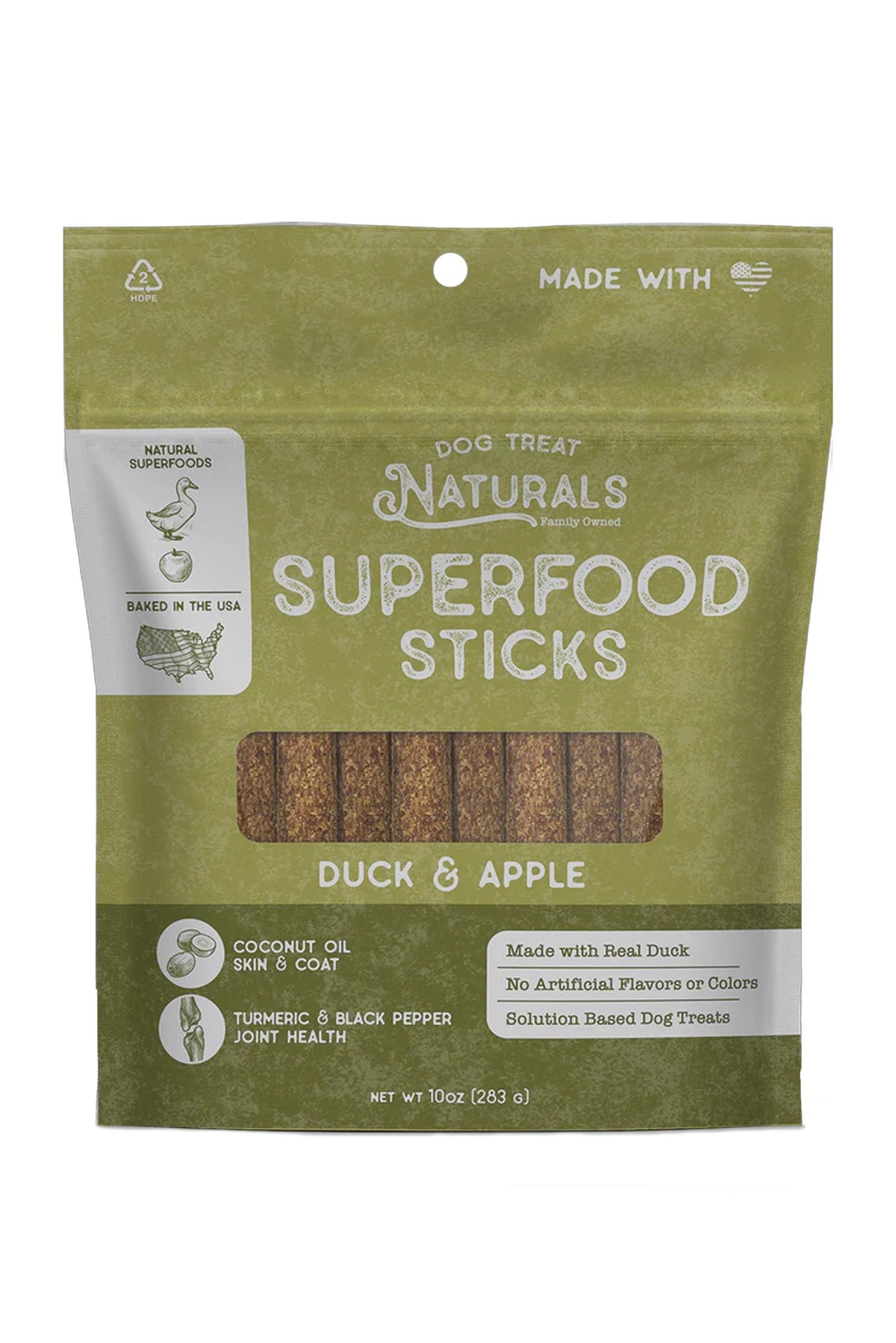 Dog Treat Naturals Duck and Apple Sticks Dog Treats