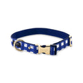 Kate Spade New York Navy Gingham Dog Collar