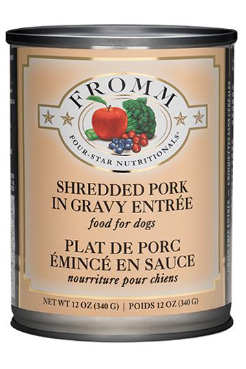 Fromm Four-Star Shredded Pork in Gravy Wet Dog Food