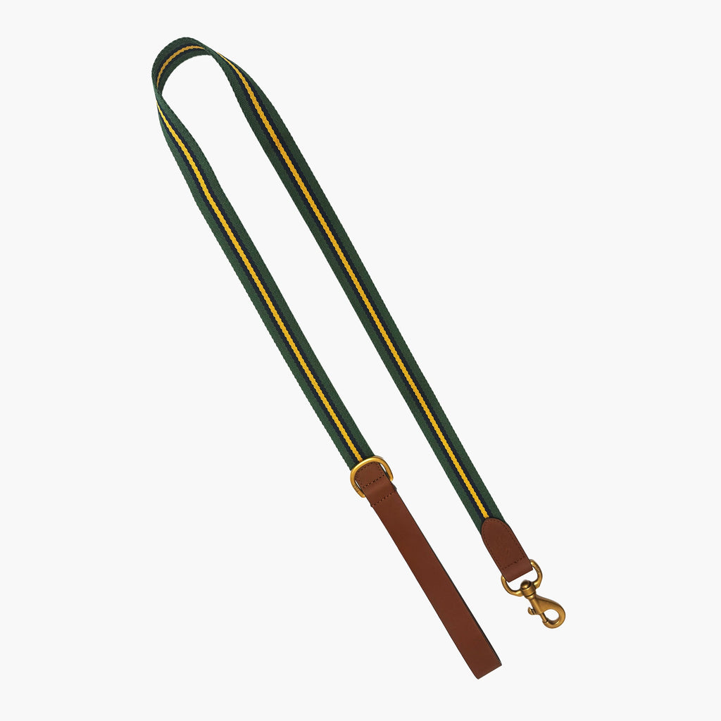 Polo Ralph Lauren Dog Stripe Leather Leash