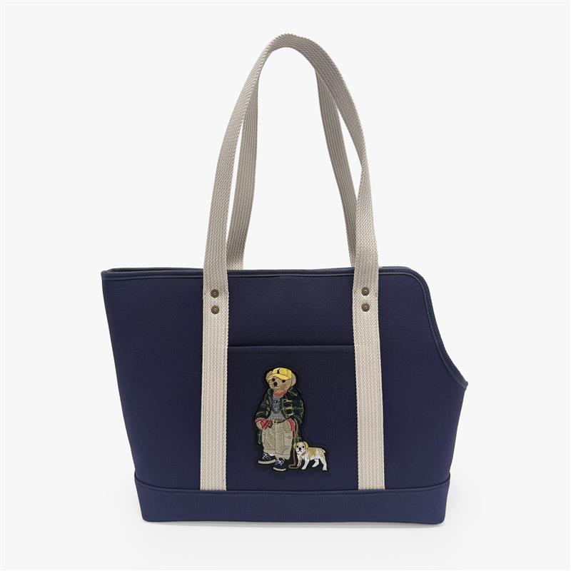 Polo Ralph Lauren Dog Polo Bear Cotton Canvas Tote