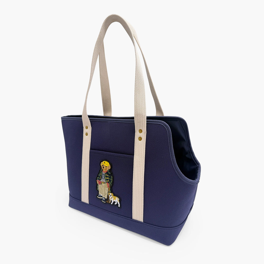 Polo Ralph Lauren Dog Polo Bear Cotton Canvas Tote
