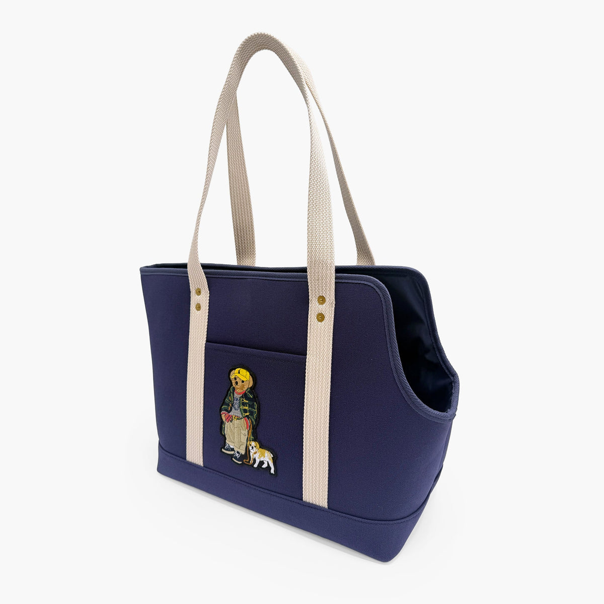 Polo Ralph Lauren Dog Polo Bear Cotton Canvas Tote