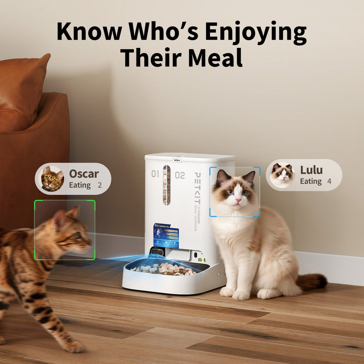 YumShare Dual-hopper 2 Automatic Feeder with Camera