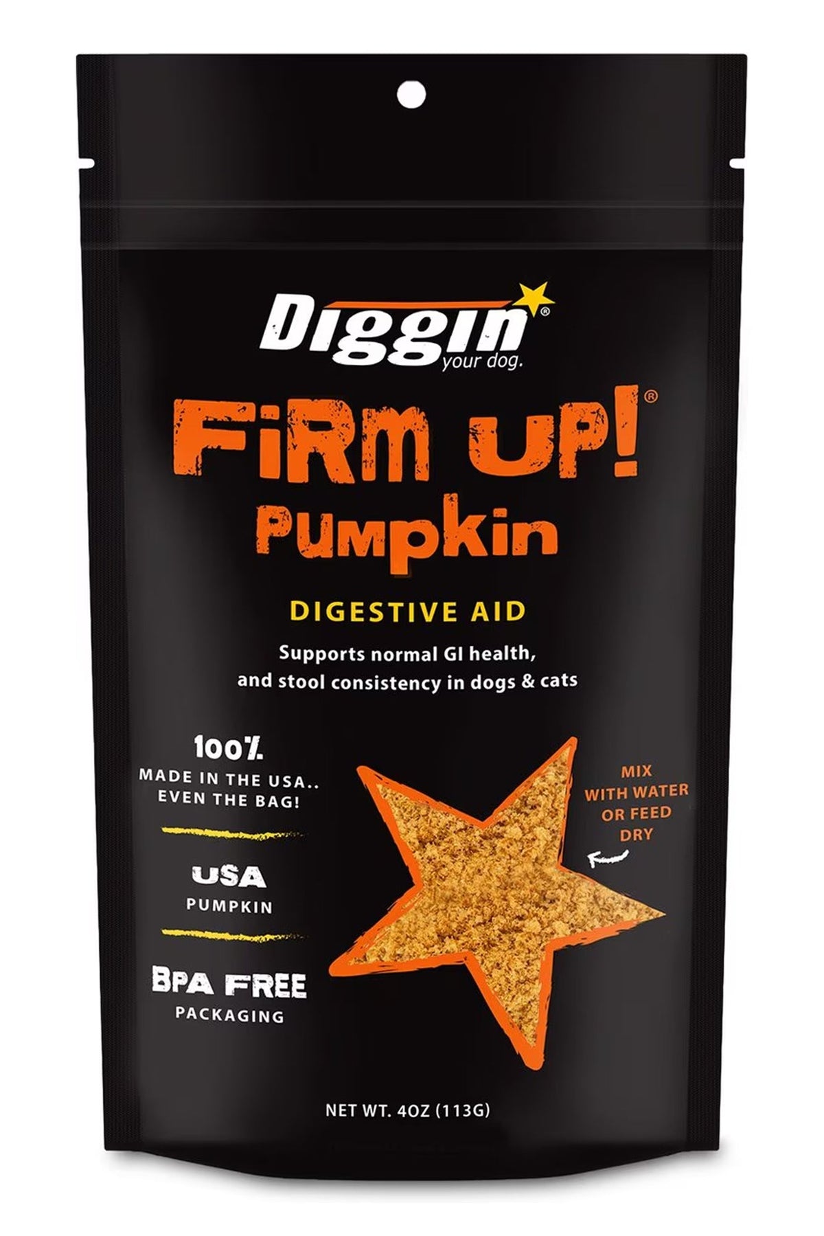 Diggin Your Dog Firm Up! Original Pumpkin Super Supplement
