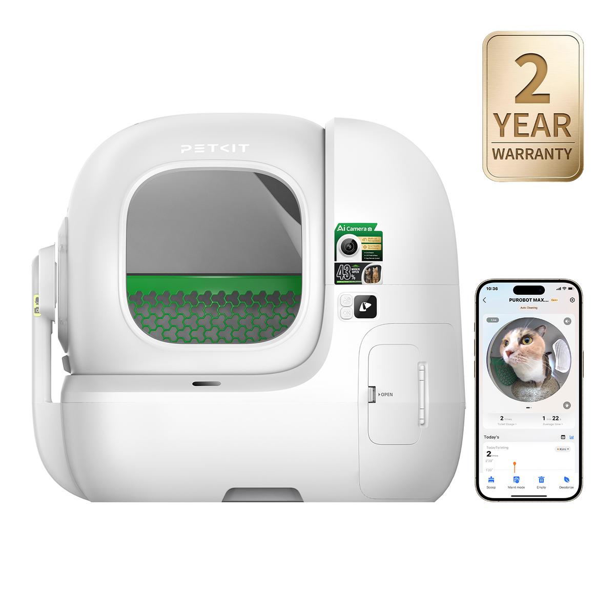 PETKIT Purobot Max Pro 2 Automatic Cat Litter Box