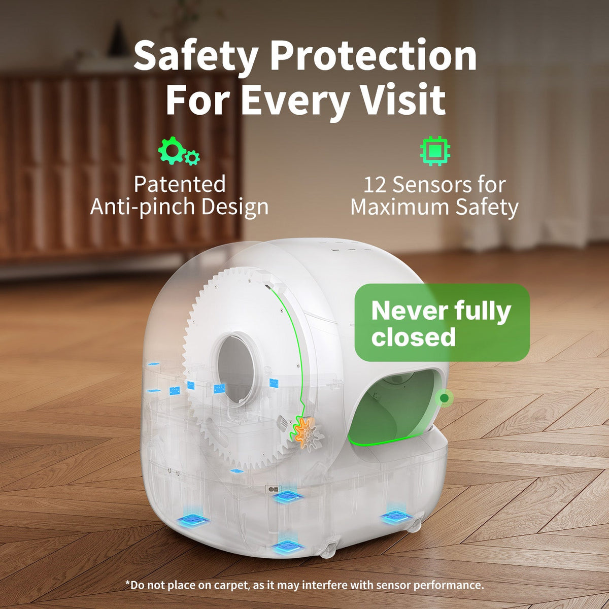 Purobot Max Pro 2 Automatic Cat Litter Box (Fence 2.0 Included)