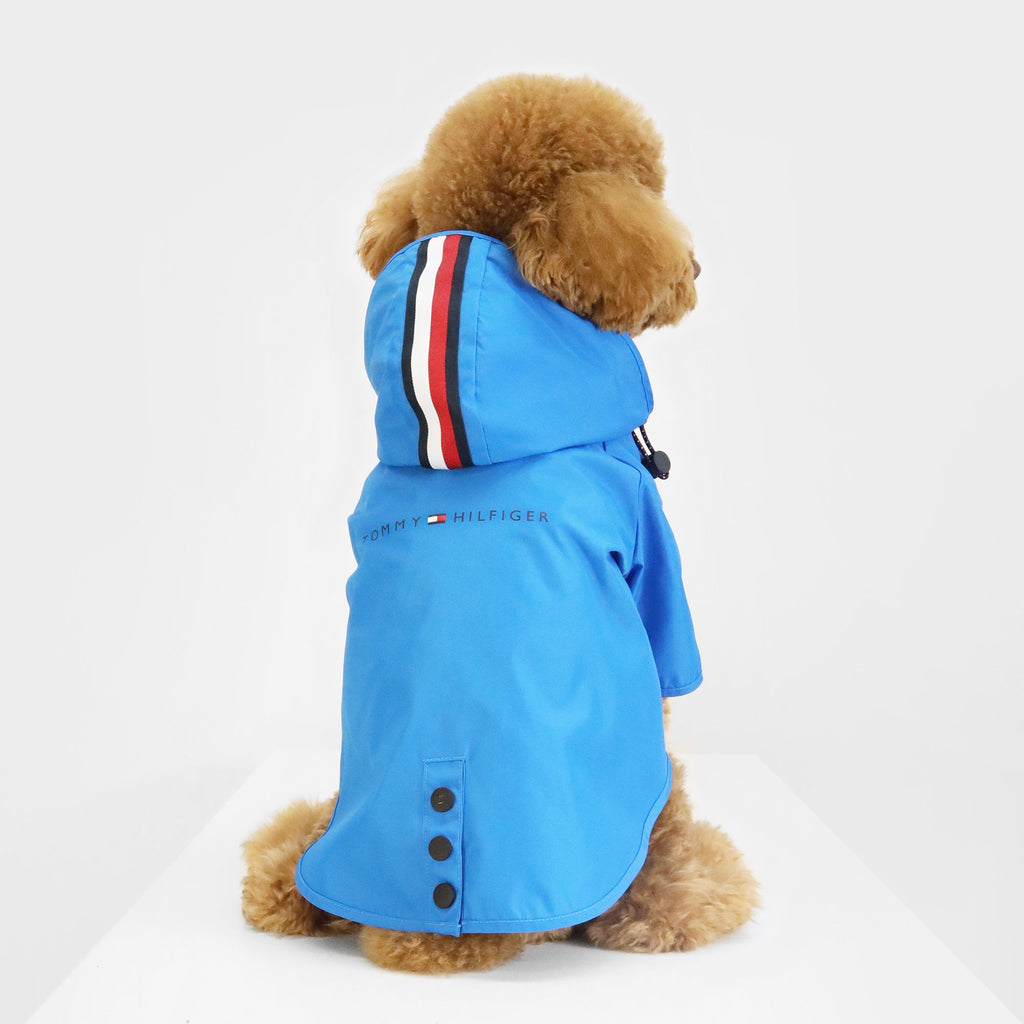 Tommy Hilfiger Dog Rain Coat | Waterproof Designer Dog Jacket