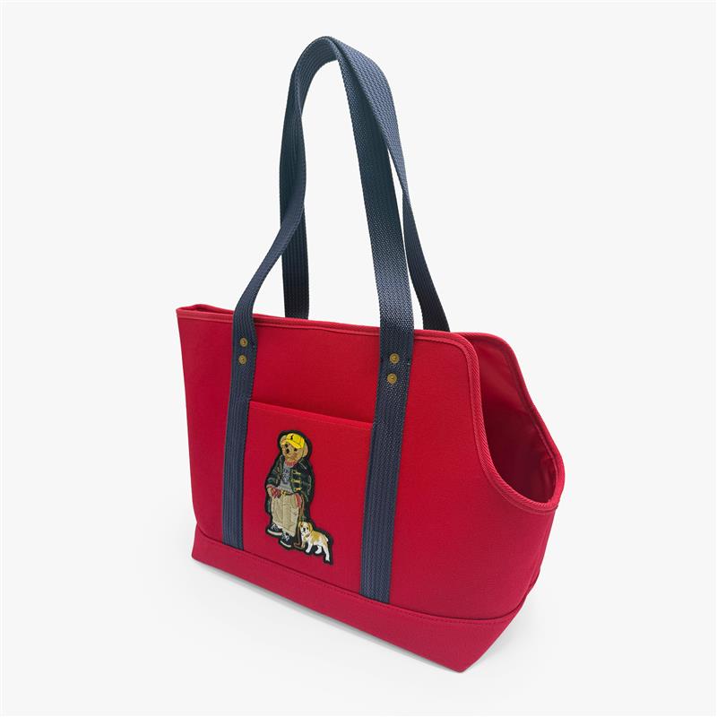 Polo Ralph Lauren Dog Polo Bear Cotton Canvas Tote