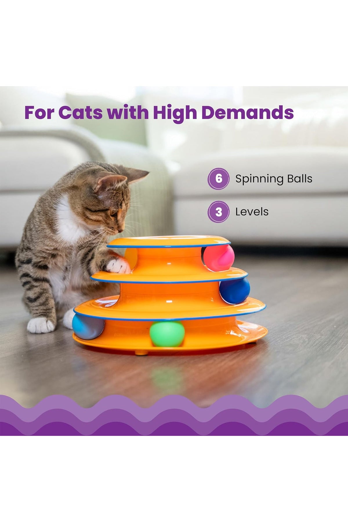 Catstages Tower of Tracks Interactive Cat Toy
