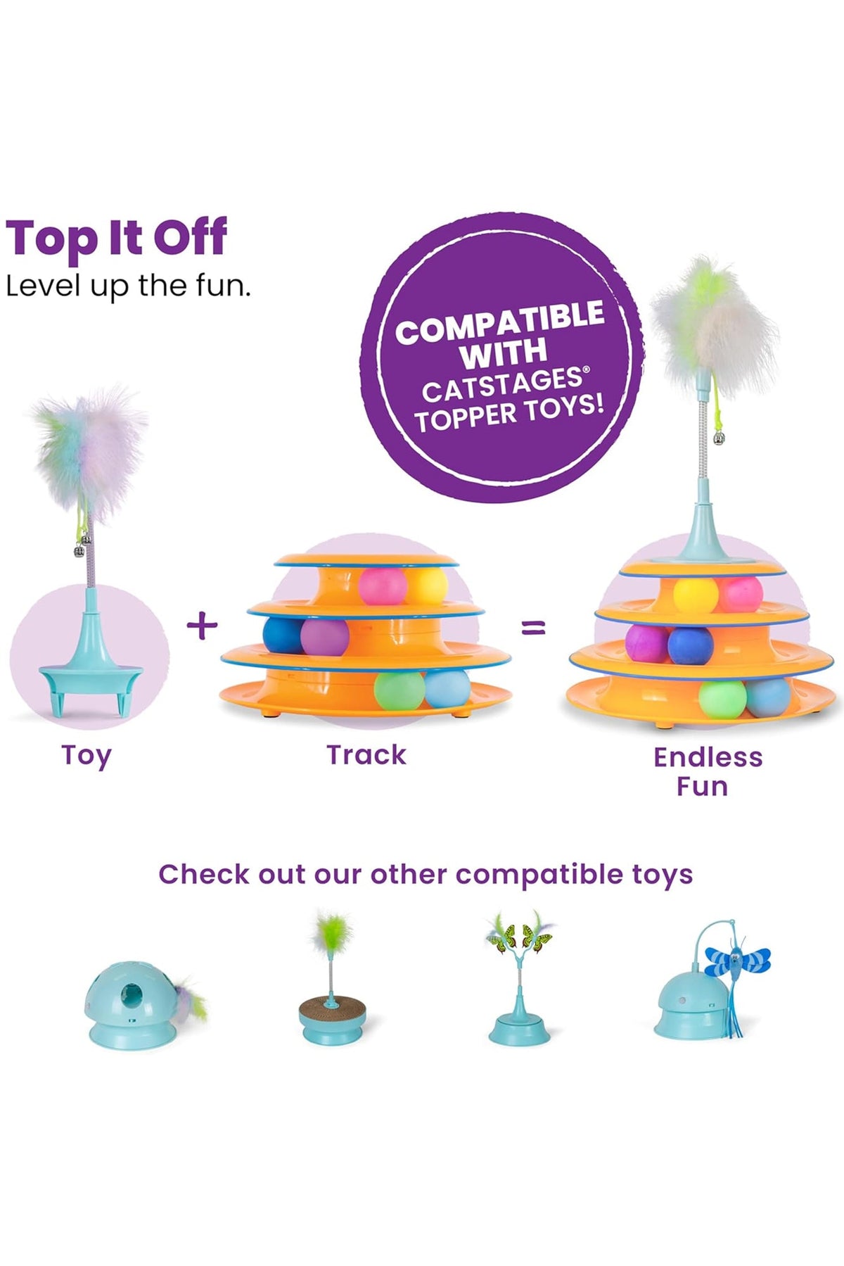 Catstages Tower of Tracks Interactive Cat Toy