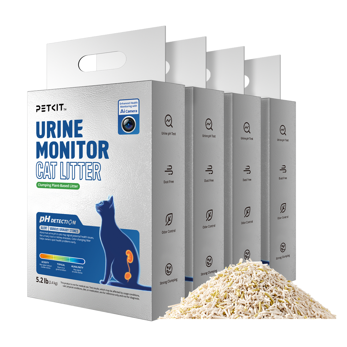 Urine Monitor Cat Litter - 4 Bags